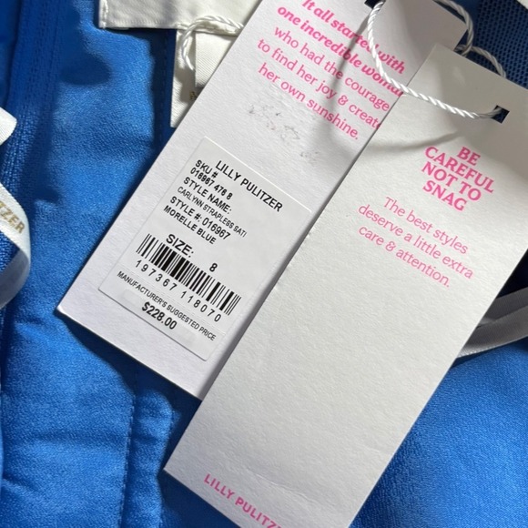 Lilly‎ Pulitzer Carlynn Strapless Satin Bow Dress NWT sz 8 - Picture 9 of 10